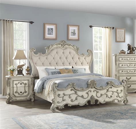 1 Acme Chantelle Nightstand in Pearl White 23543. . Acme bedroom sets